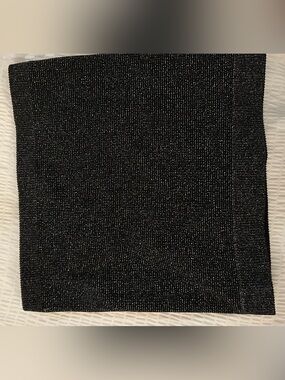 Urban Outfitters Black Metallic Knit Crop Top